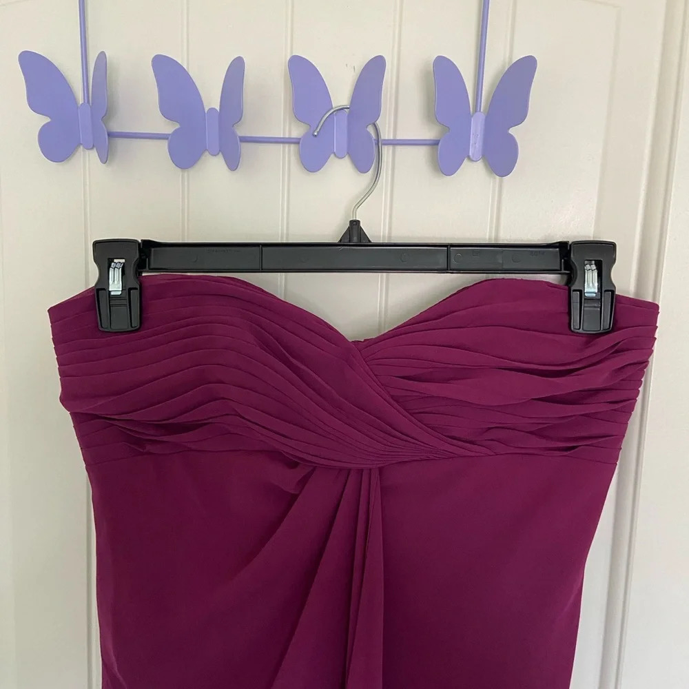 EUC | David’s Bridal women’s strapless midi‎ dress — size 6 - Picture 2 of 7